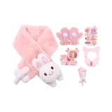 Шарф+Перчатки+Наушники‑меховые с капюшоном+Держатель для ручки Ночник+Милый Заколка для волос+Букет+Коробка