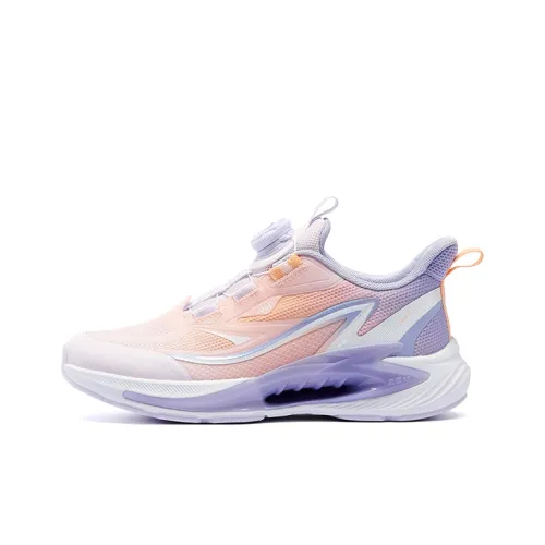 361°KIDS Устойчивый к истиранию Легкий Амортизация Детская Беговая Обувь Пурпурно-оранжевый Подростки