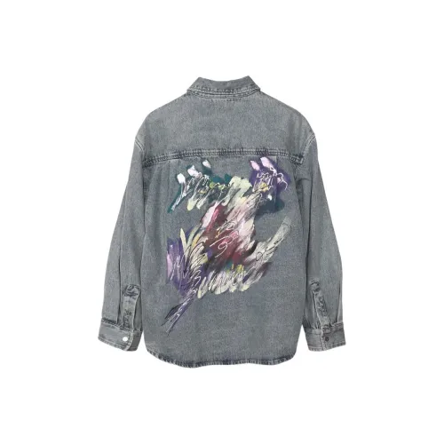 RAYSHOW Джинсовый синий Мужская Джинсовая куртка