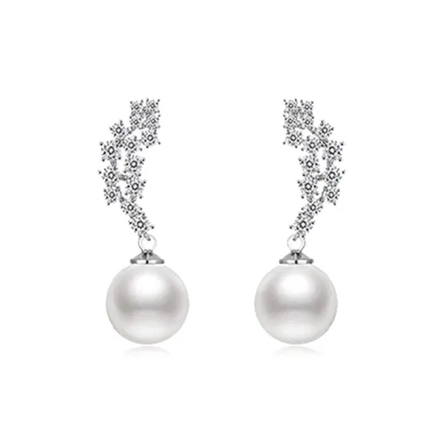 WAW Серьги с золотым покрытием из меди женские