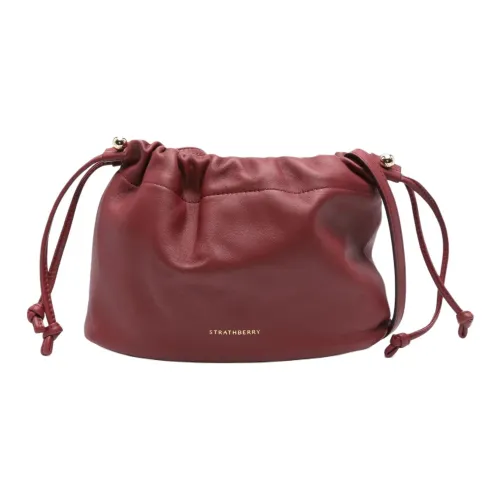 Strathberry Телячья кожа Сумка через плечо Женская Красная