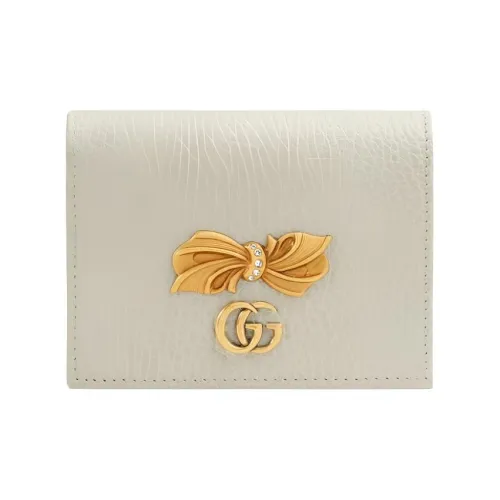 GUCCI Кожа Кожаный кошелек для карт Wallet Женский Белый