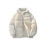 Белый хлопковый пуховик