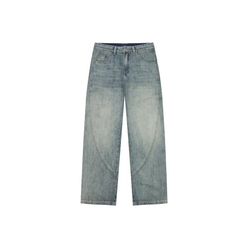 UKTK Ностальгический синий Мужские Джинсы