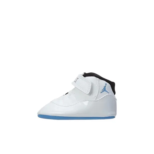 Jordan Air Jordan 11 Ретро Высокие Топы Предходячая Обувь для Малышей и Носки Обувь Белая для Младенцев и Детей Раннего Возраста