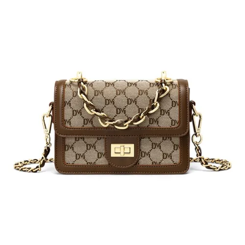 Younger Song Сумка из синтетической кожи стандартная женская хаки и коричневый