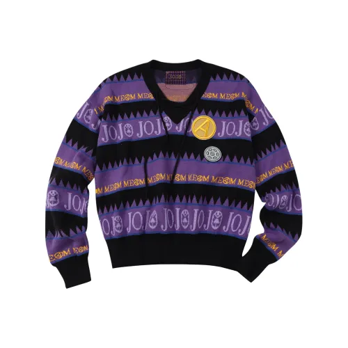 MR.ENJOYDA MONEY JoJo's Bizarre Adventure Collaboration Фиолетовый Унисекс Свитеры
