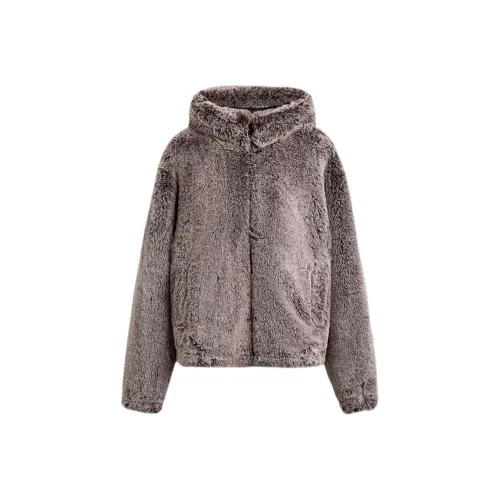 ZARA Коричневый Темно-Серый Коричневый Мужские Куртки