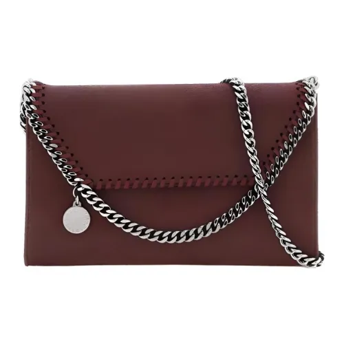 Stella McCartney Falabella Сумка через плечо из искусственной кожи женская бордового цвета