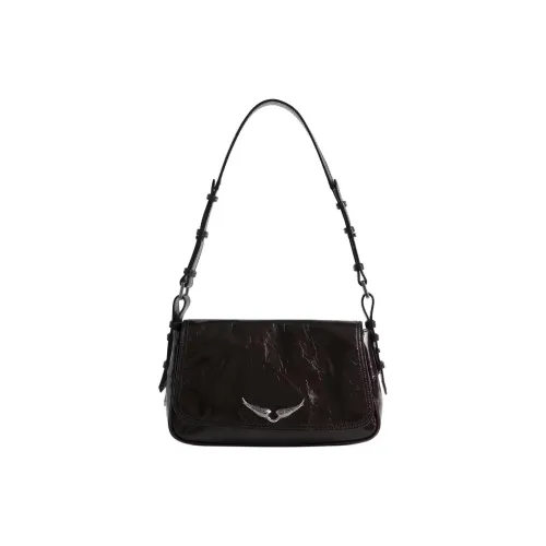 Zadig Voltaire Сумка через плечо из коровьей кожи маленькая унисекс коричневая