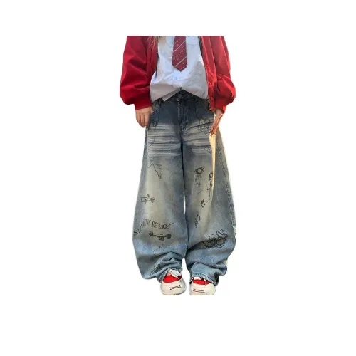 YINLEI Винтажные синие женские джинсы