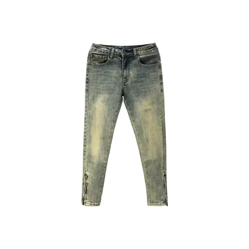 YONGYAN Винтажные синие мужские джинсы