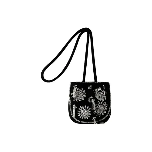 ZARA Полиэстер Сумка через плечо Женская Черная