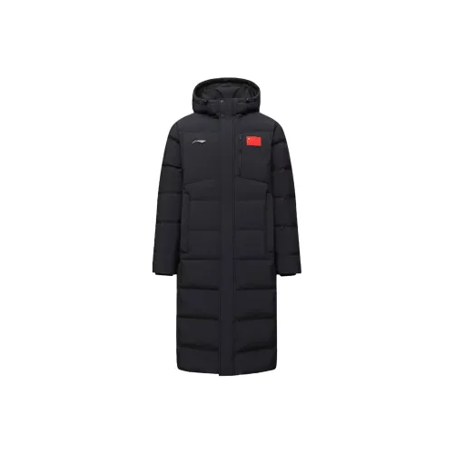 Подкладка Черная с Белым Логотипом Унисекс Пуховики