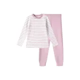 Gray Pink Stripes - Мягкий флис, хлопок