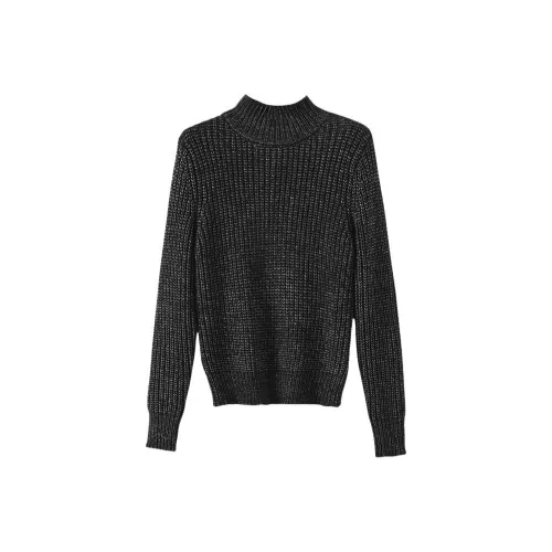 Late White Черный Женский Трикотаж