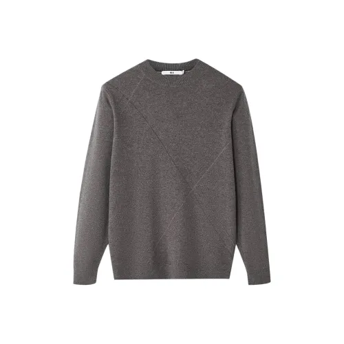 HLA Средний Серый Узор J4 Мужские Свитера