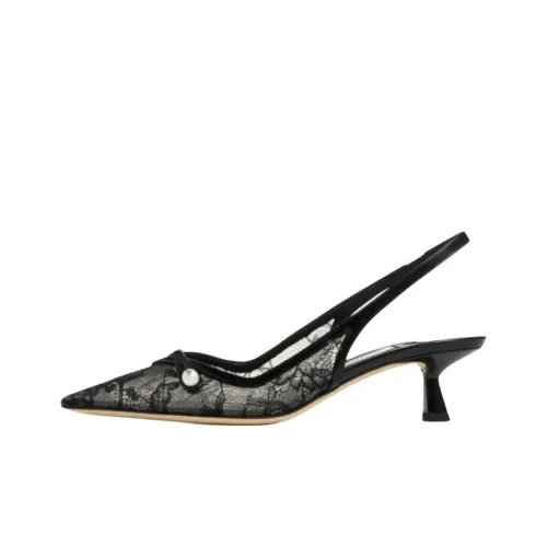 Jimmy Choo Amita Песочные часы Высокие каблуки 4,5 см Женские Черный