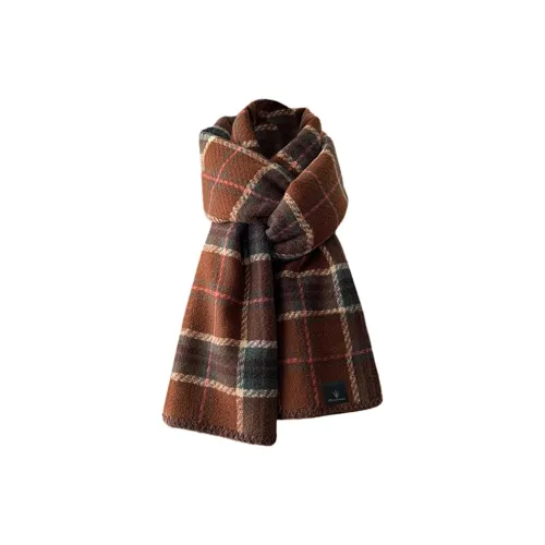 Maserati Полиэстер Трикотаж Шарфы Унисекс Темно-оранжевый Кофейный