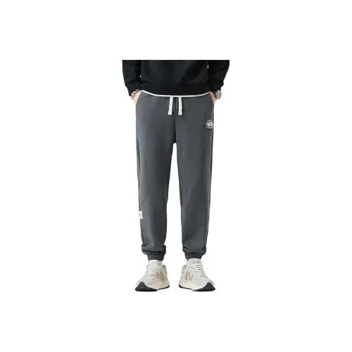 GELANLU Осенние и зимние повседневные штаны с эластичным манжетом унисекс