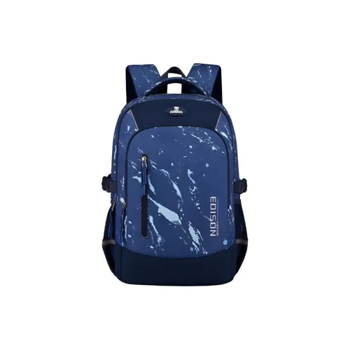 EDISON Oxford Backpack Large Men's Ink Black Ink Black Black Camouflage Lightning Blue Flowing Colorful Blue Эдисон Оксфорд Рюкзак Большой Мужской Ink Black Ink Black Black Camouflage Lightning Blue Flowing Colorful Blue
