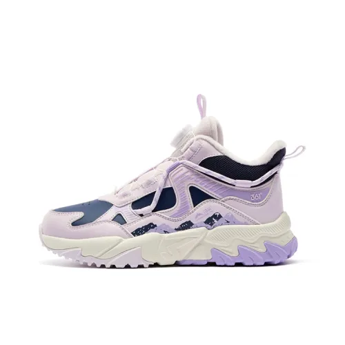 361°KIDS Водостойкая детская хлопковая обувь синего и фиолетового цвета для подростков