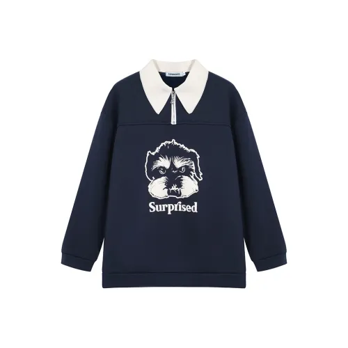 IUNOP Темно-синий синий женский свитшот