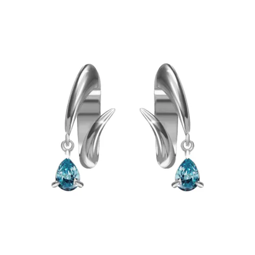 SUSI SOMOS Серьги-гвоздики с серебряным покрытием и толстым золотым покрытием унисекс