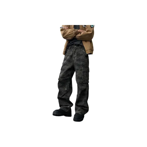 ENTONG Камуфляж Унисекс Джинсы