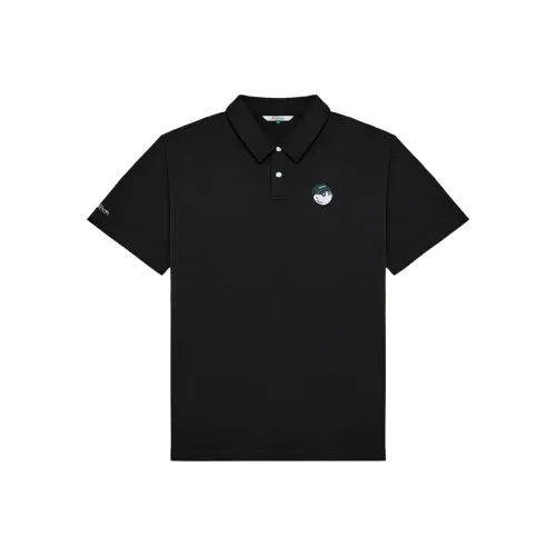 MALBON GOLF Черное Унисекс Поло