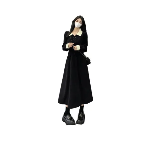 PAZZO Длинное платье с длинными рукавами женское