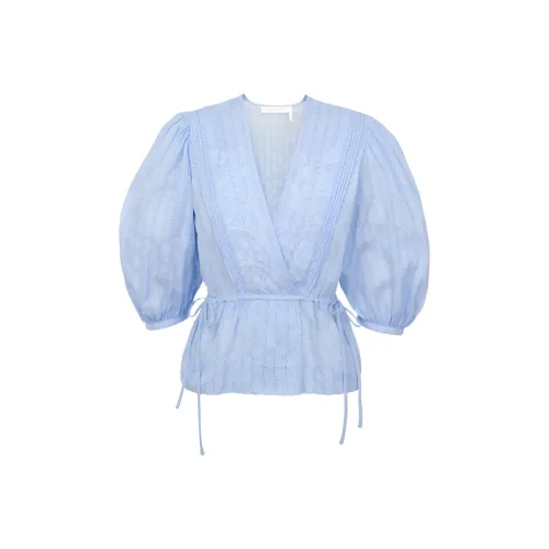 See By Chloe Женские Рубашки Синего Цвета