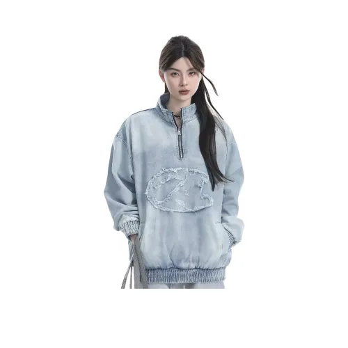 PISYPOX Синий Унисекс Свитшоты