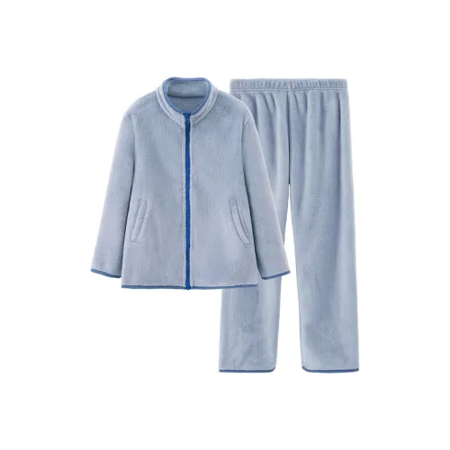 Euv Домашний Комплект Осенний Зимний 2 Штуки Универсальный Однотонный Детский