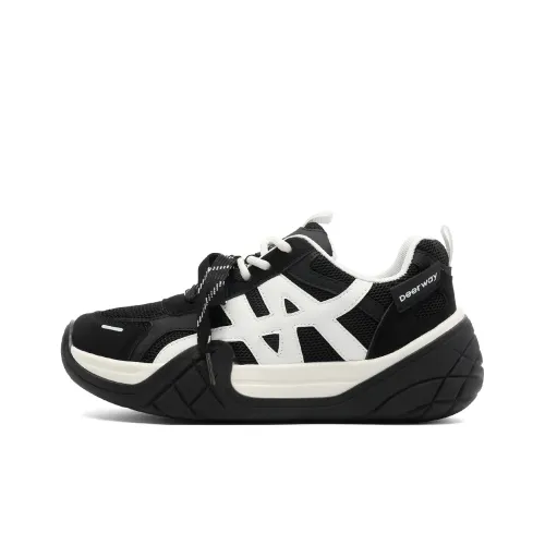 DEERWAY Противоскользящие Низкие Топы Повседневная Обувь Женская Черная