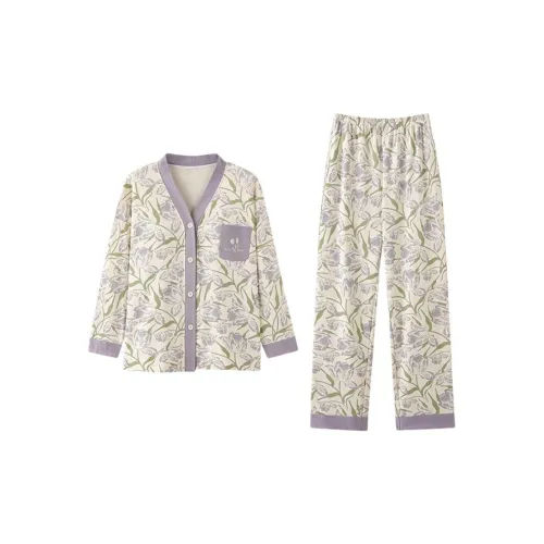 PLANDOO Абрикос Женские Пижамные Комплекты