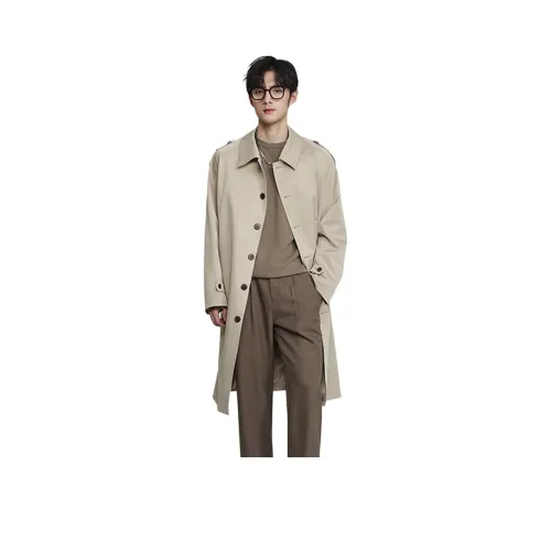 Ez Бежевый Мужской Тренч