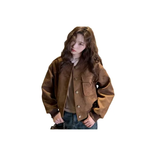 SIXUSICHOU Cropped Coat Women's