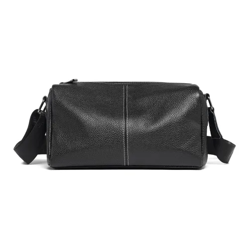 CARTELO Сумка через плечо из лощеной коровьей кожи стандартная унисекс черная