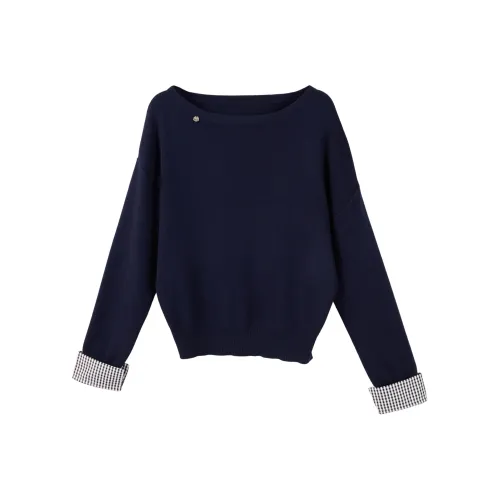 SIBAISHE Темно-синий женский трикотаж