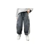 Серо-зеленые штаны с флисовой подкладкой