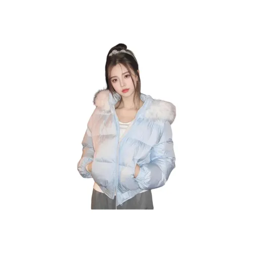 Sky Swan Синий Женские пуховики