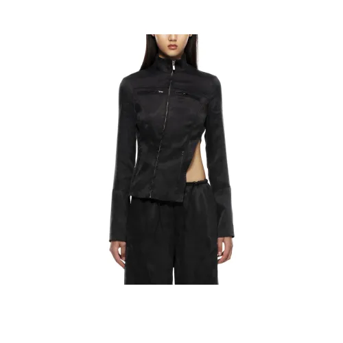 SAMUEL GUI YANG Черный Dislocation Куртка Куртки Пальто Женские