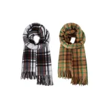 Чёрный, белый, клетка + имбирно-жёлтый