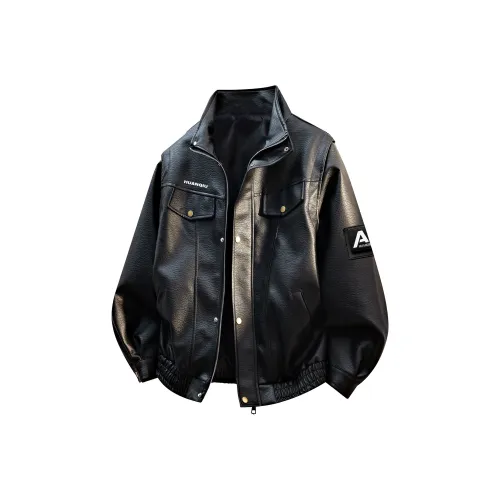 HUANQIU Унисекс Кожаные куртки