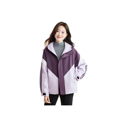 Yi Mengyuan Фиолетовый Женские Парки