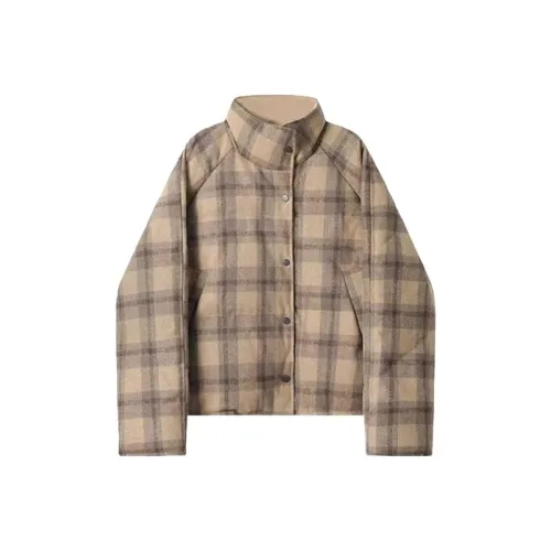 TIBINB Коричневый Женские пуховики