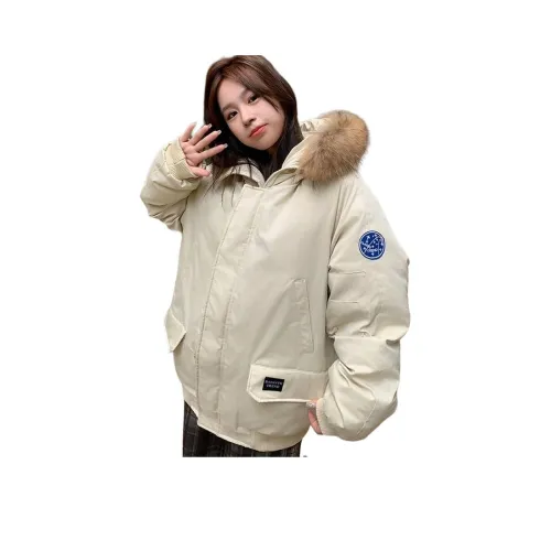 BVODE Экрю Женские пуховики