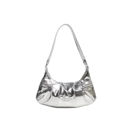 Adidas Originals Полиуретан Сумка Сумка через плечо Женская Серебряная