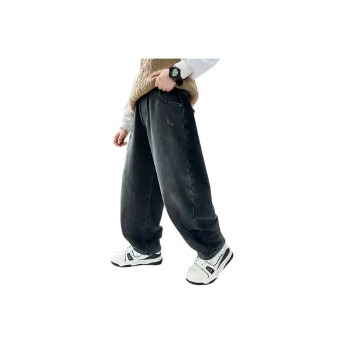 Aisina Синие Серые Джинсы с Флисовой Подкладкой для Подростков